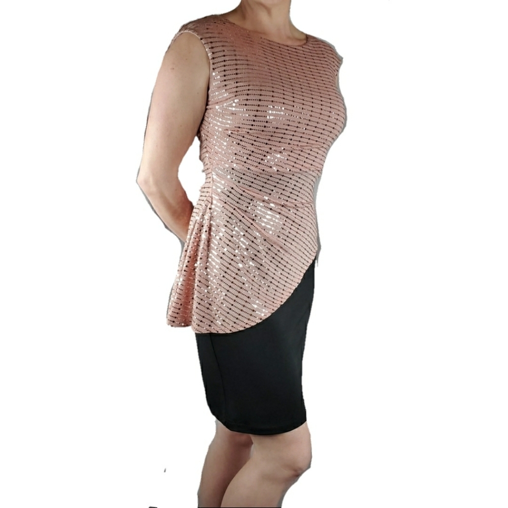 Enfocus Studio sequin knee length dress